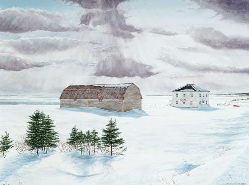 After the storm, Private collection, Perce, Quebec