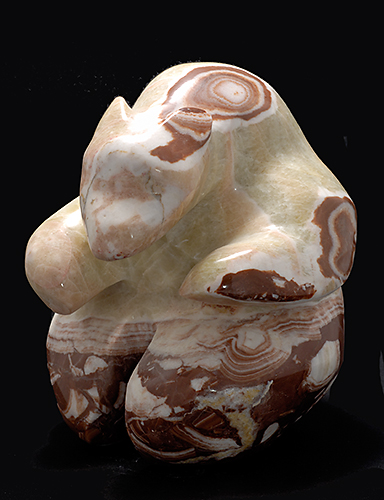 Sitting Bear, Roland Nicolas, Gaspesian Marble